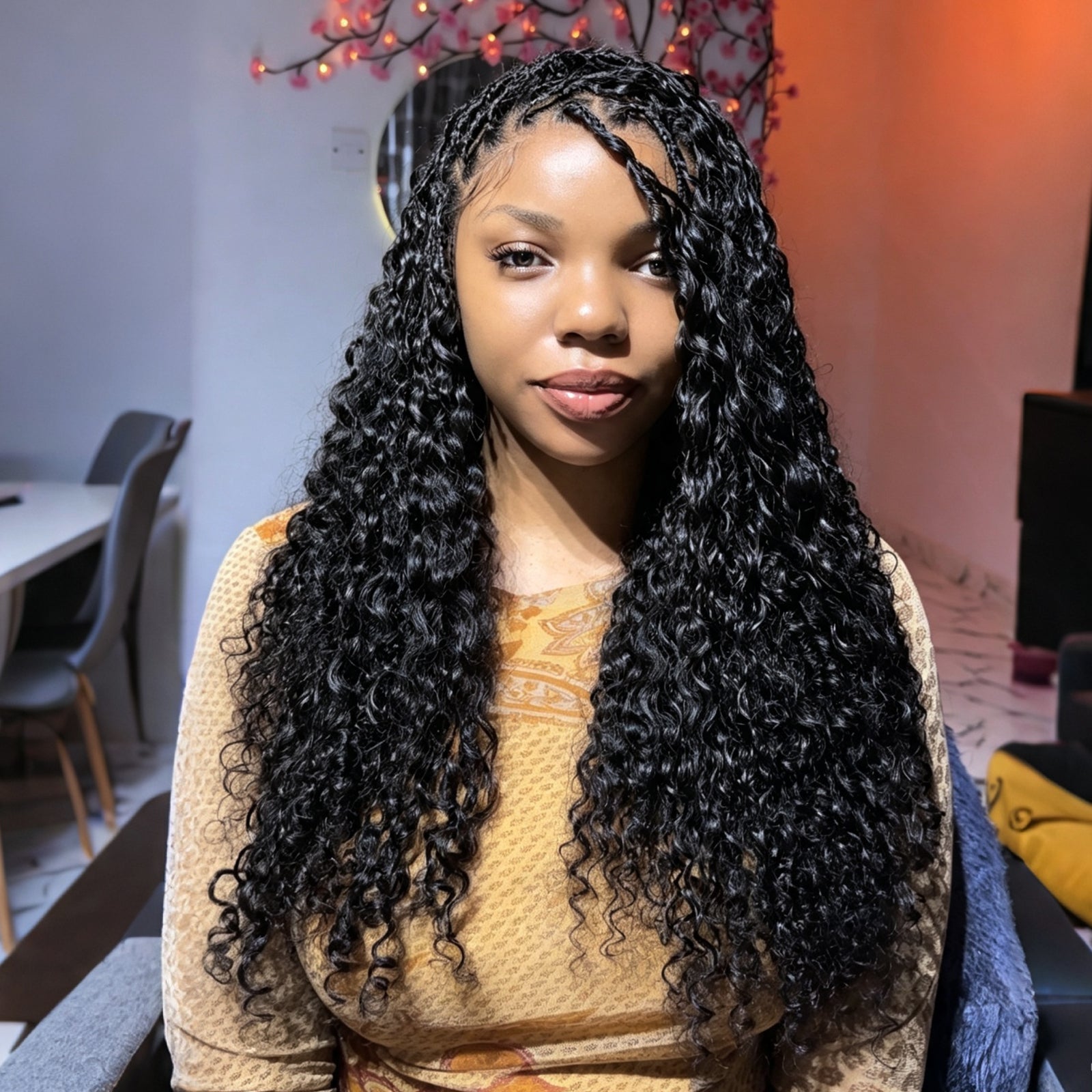 Vallbest Natural Black Burmese Curly Remy Human Hair Crochet – Knotless Spiral Curl