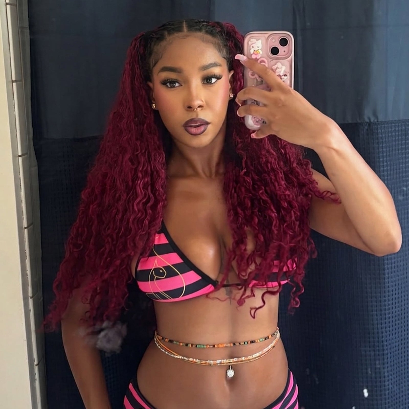 VALLBEST 99J Burgundy Burmese Curly Human Hair for Boho Braids