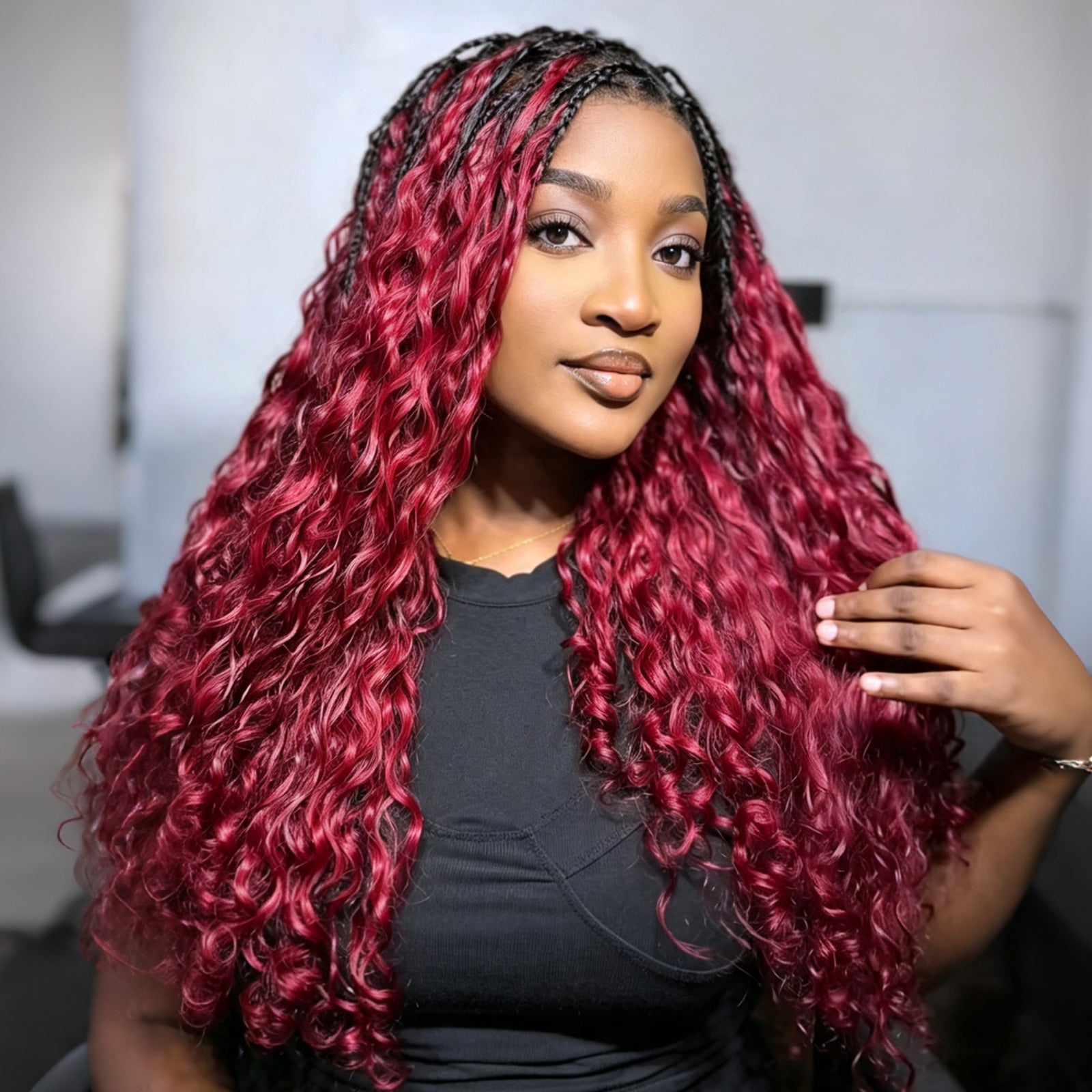 VALLBEST Burmese Curly Crochet Human Hair for Boho Braids