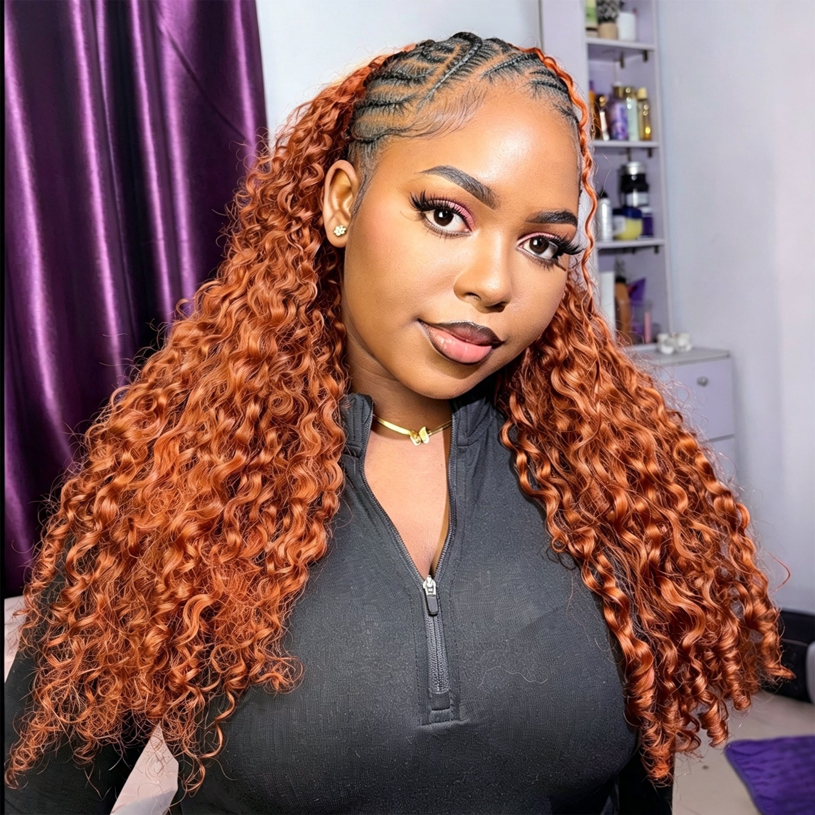 VALLBEST Ginger Burmese Curly Crochet Human Hair | Miracle Knots