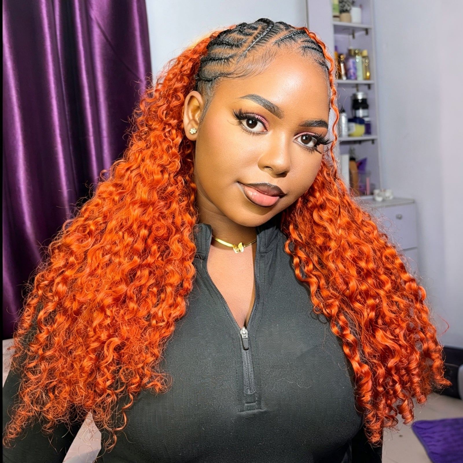VALLBEST Ginger Burmese Curly Crochet Human Hair | Miracle Knots