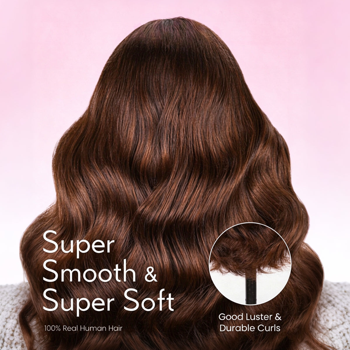 Vallbest 13x4 Chocolate Brown Glueless Wig Body Wave With Drawstring 100% Human Hair Wig
