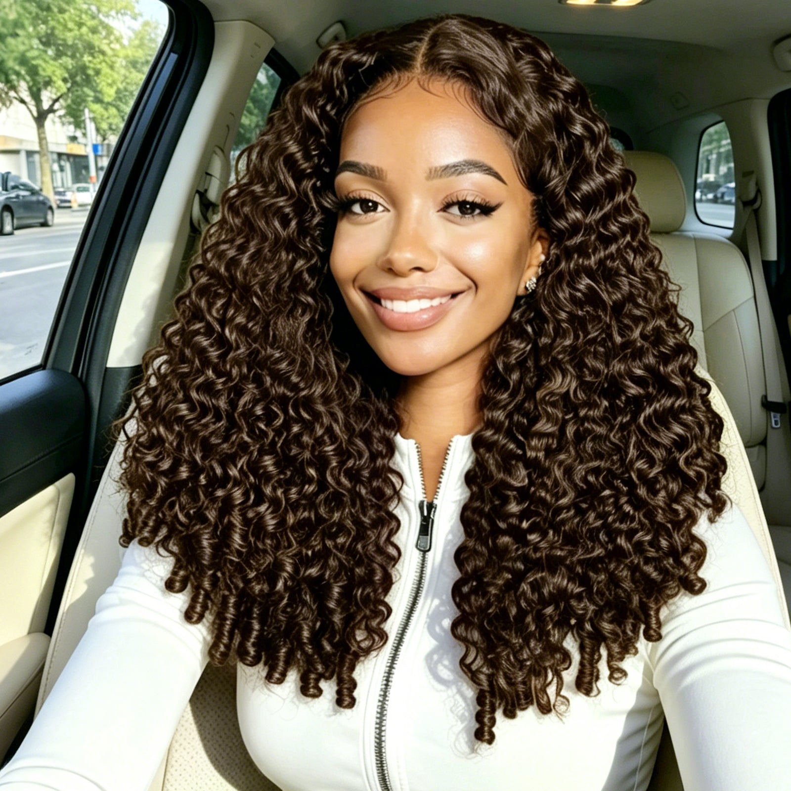 VALLBEST #4 Burmese Curly Crochet Human Hair Extensions for Boho Braids