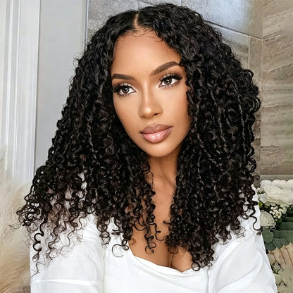 Vallbest Burmese Curly Crochet Hair Machine Made Feather Crochet Human Hair Extension