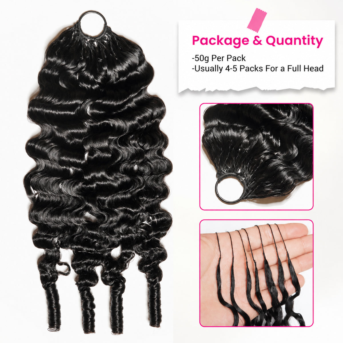 Vallbest Burmese Curly Crochet Hair Machine Made Feather Crochet Human Hair Extension
