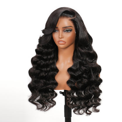 VALLBEST Loose Wave 13x6 HD Lace Glueless Wig – Pre-Plucked Hairline, Drawstring & Pre-Cut Lace