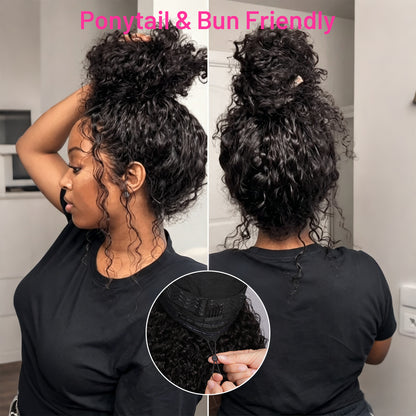 Vallbest Water Wave Half Wig Invisible Hairline Beginner Friendly