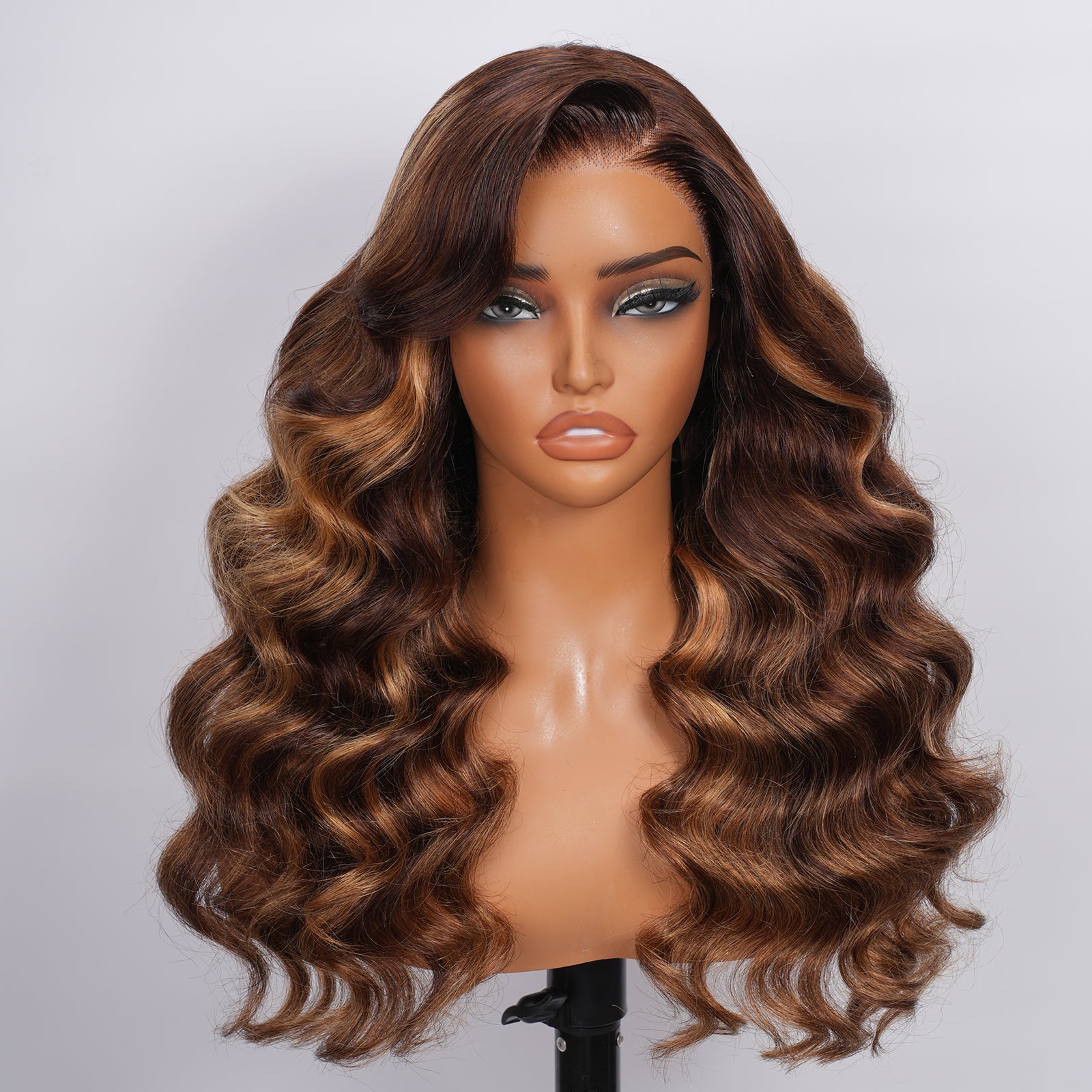 VALLBEST P4/27 Body Wave 13x4 HD Lace Glueless Wig – Pre-Plucked Hairline, Drawstring & Pre-Cut Lace