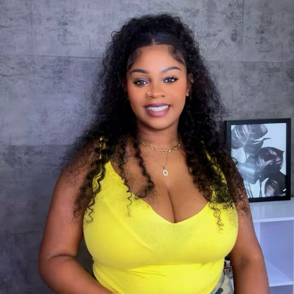 13x4 Water Wave Lace Front Wigs Human Hair