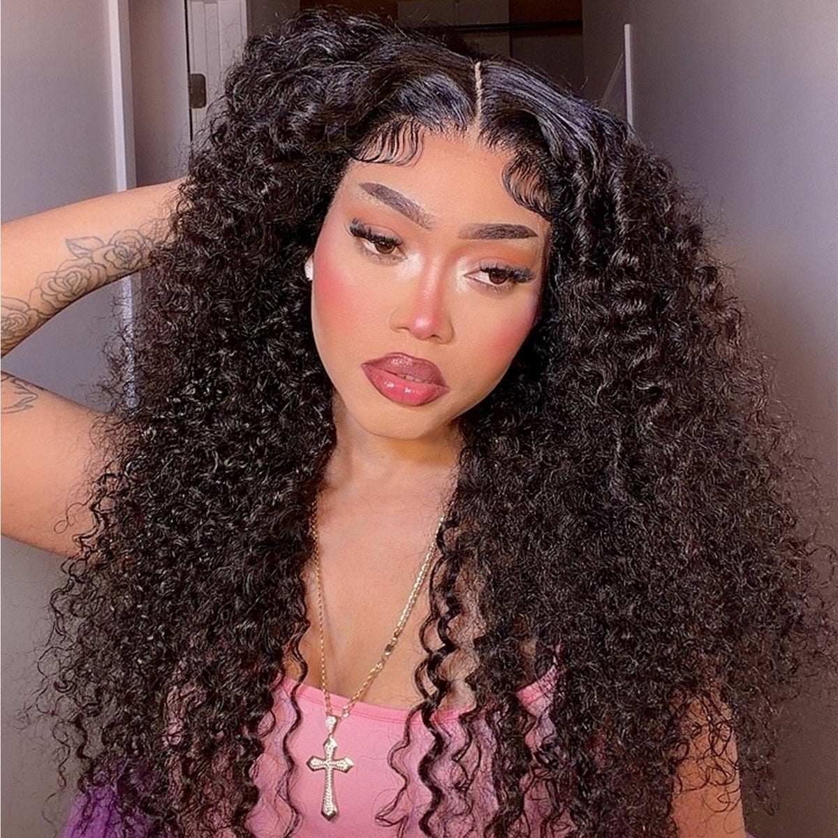 13x4 Water Wave Lace Front Wigs Human Hair