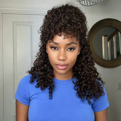 VALLBEST Burmese Curly Crochet Human Hair for Boho Braids