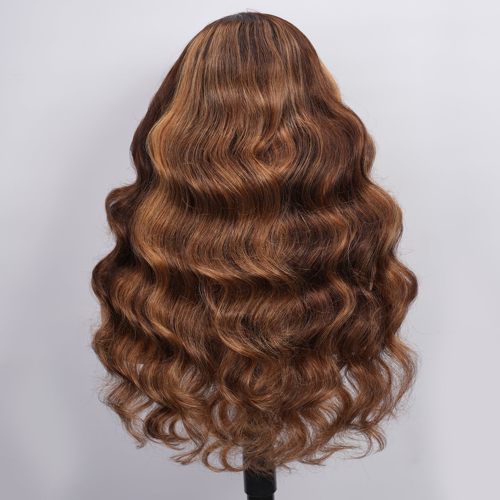 VALLBEST P4/27 Body Wave 13x4 HD Lace Glueless Wig – Pre-Plucked Hairline, Drawstring & Pre-Cut Lace