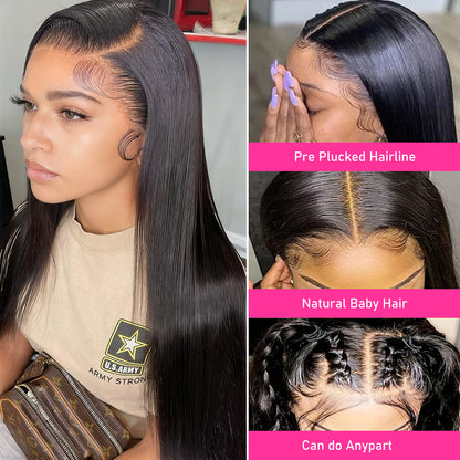 13x4 Ear To Ear Pre-Everything Lace Front Straight Wig