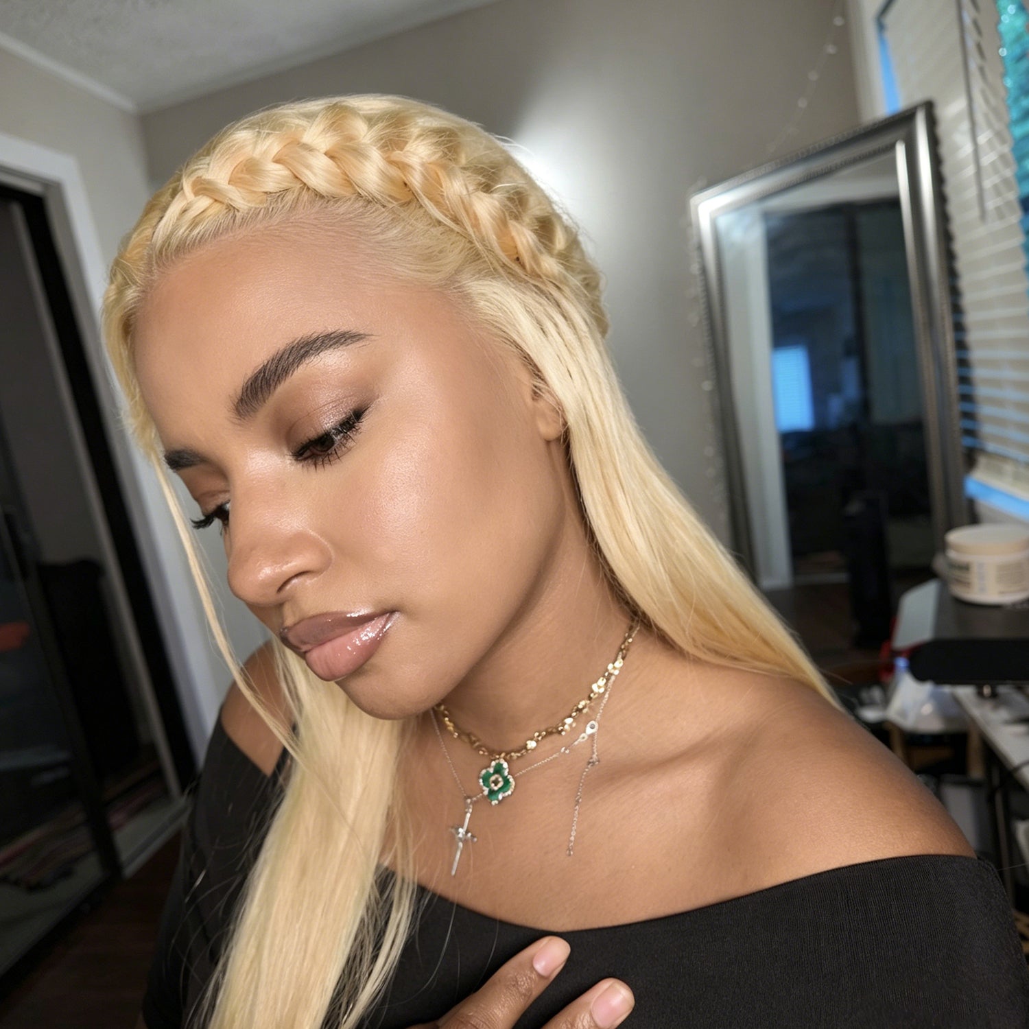613 Blonde Straight Lace Front Wigs 13*4 Frontal Brazilian Vallbest Human Hair