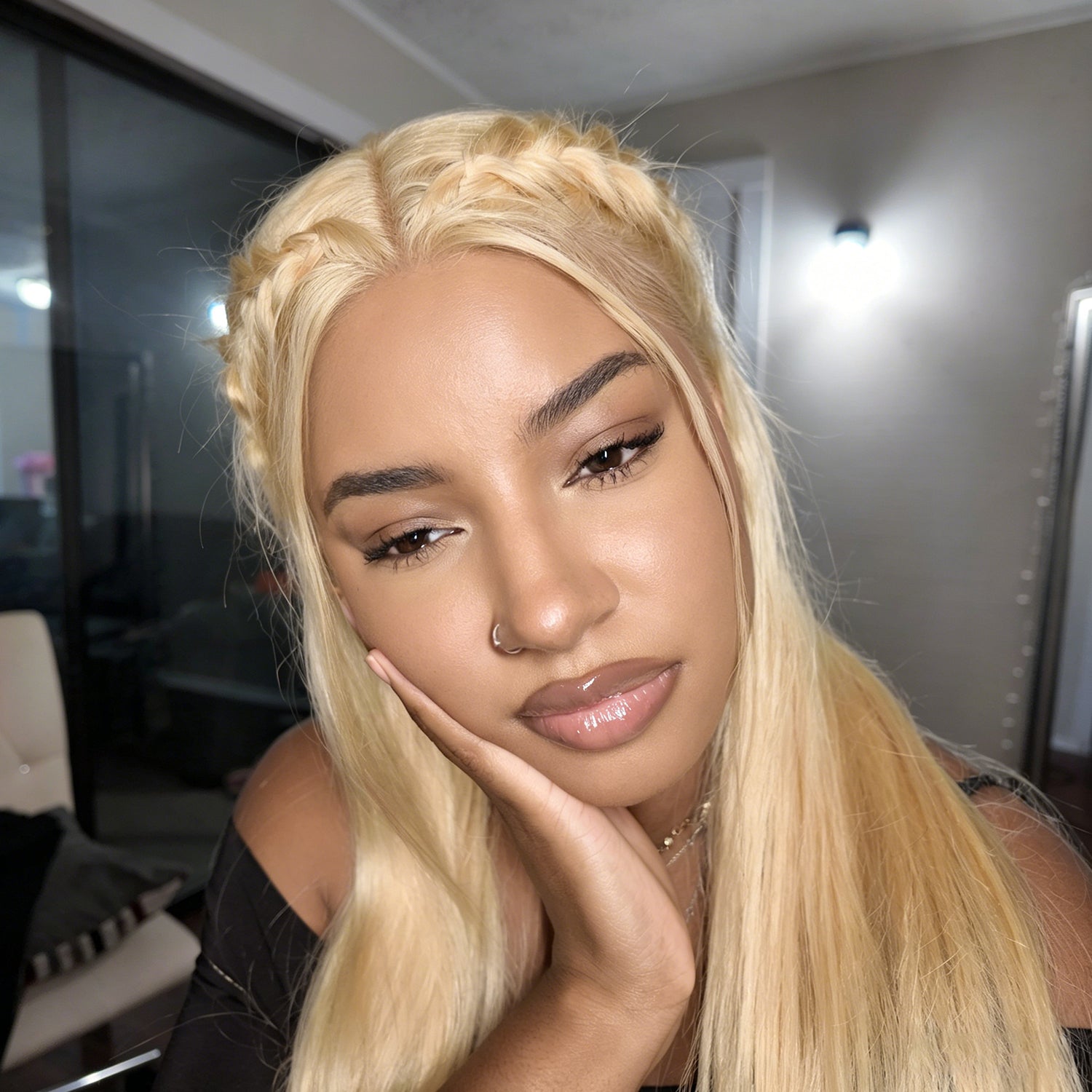 613 Blonde Straight Lace Front Wigs 13*4 Frontal Brazilian Vallbest Human Hair