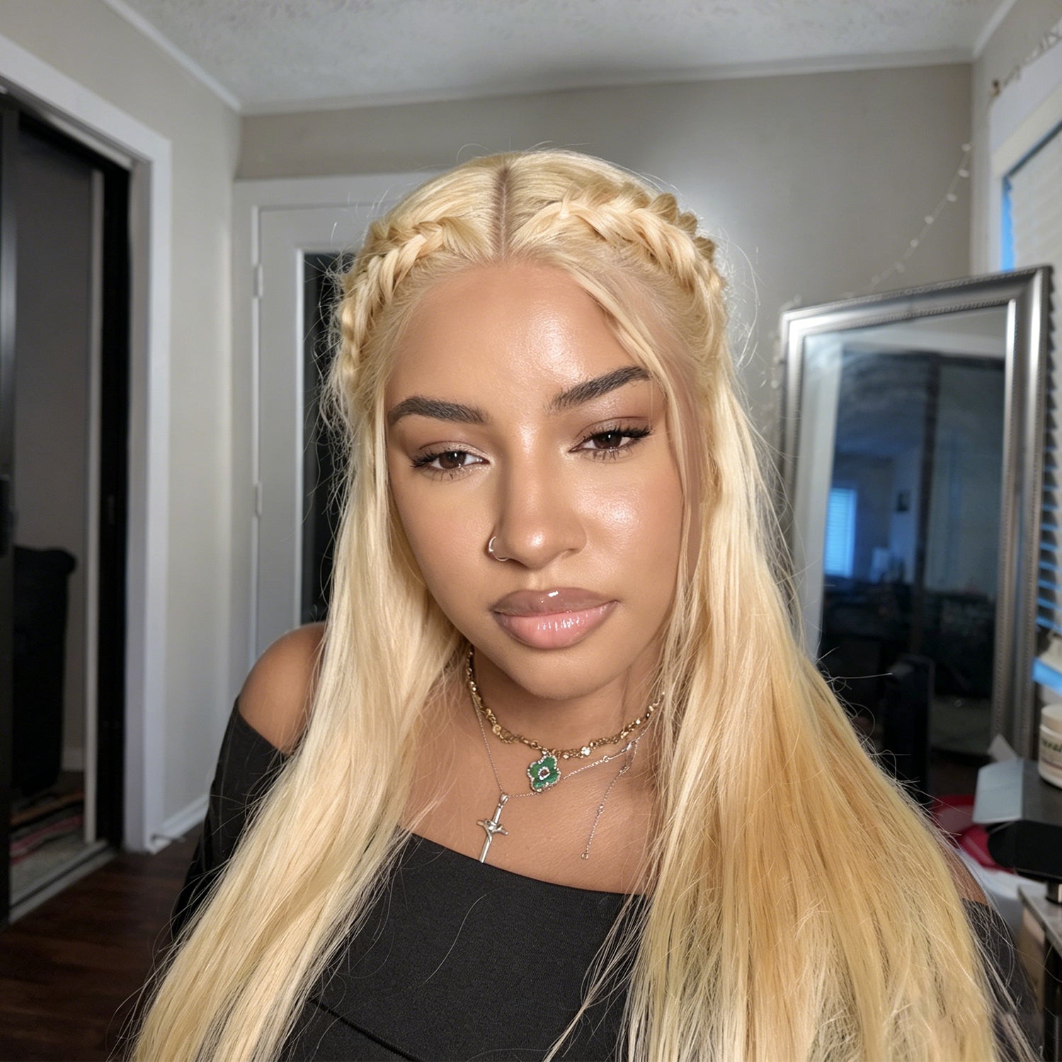613 Blonde Straight Lace Front Wigs 13*4 Frontal Brazilian Vallbest Human Hair
