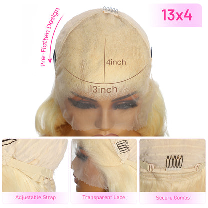 613 Blonde Straight Lace Front Wigs 13*4 Frontal Brazilian Vallbest Human Hair