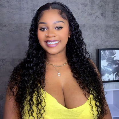 13x4 Water Wave Lace Front Wigs Human Hair