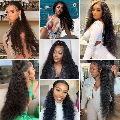 13x4 Water Wave Lace Front Wigs Human Hair