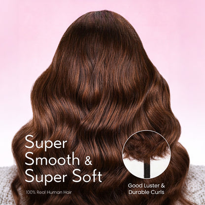 Vallbest 13x4 Chocolate Brown Glueless Wig Body Wave With Drawstring 100% Human Hair Wig