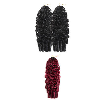 VALLBEST Pro-Mix Bundle Deal Burmese Curly Crochet Hair Natural Black + 1 Color