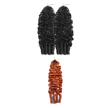 VALLBEST Pro-Mix Bundle Deal Burmese Curly Crochet Hair Natural Black + 1 Color