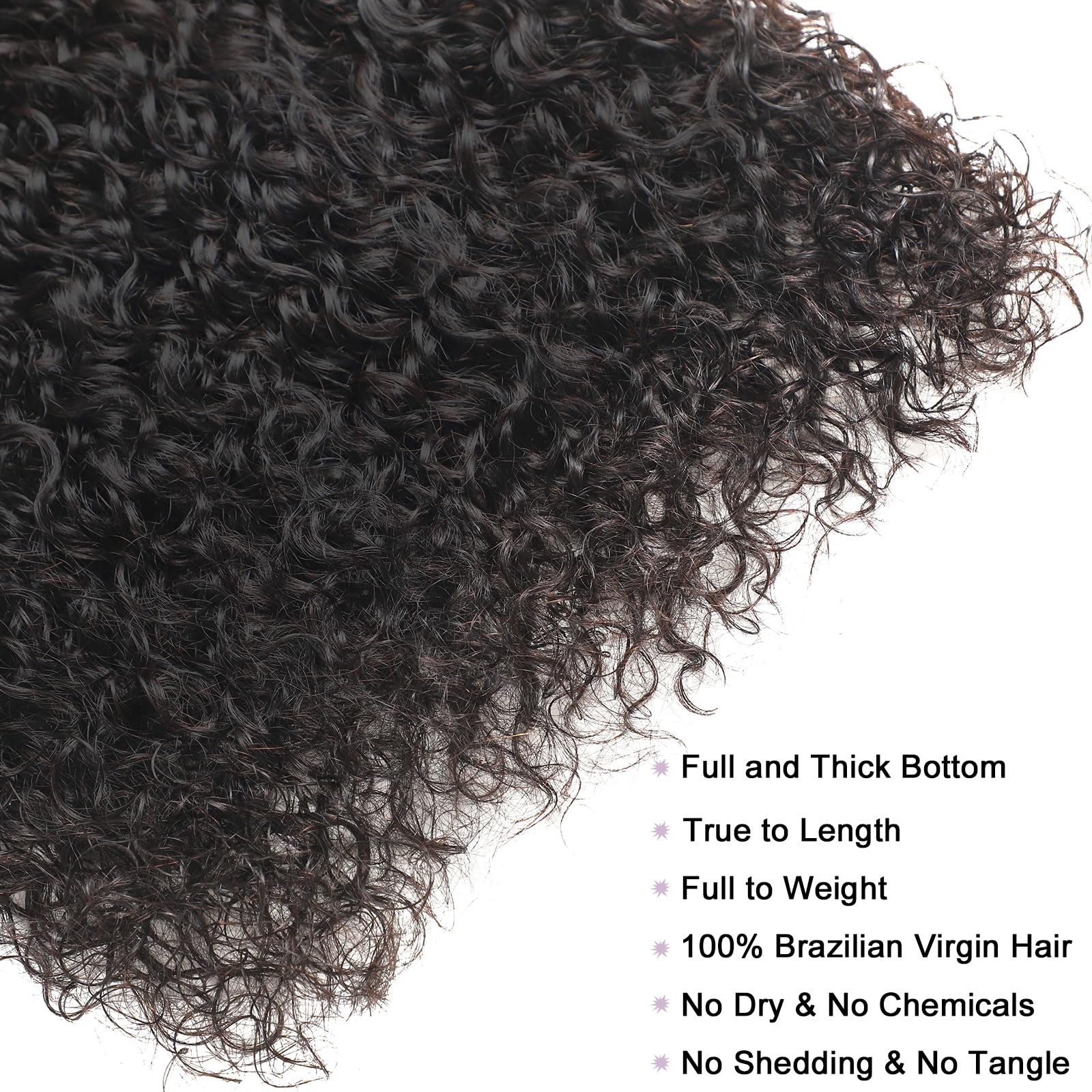 {16A 3Pcs}100% Unprocessed Vietnamese Water Curly Human Hair Bundles