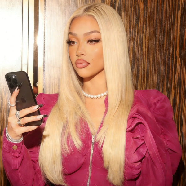 613 Blonde Straight Lace Front Wigs 13*4 Frontal Brazilian Vallbest Human Hair