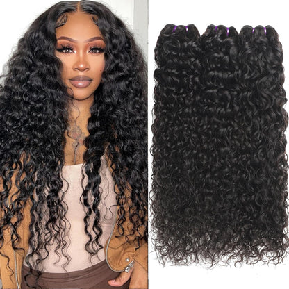 {16A 3Pcs}100% Unprocessed Vietnamese Water Curly Human Hair Bundles