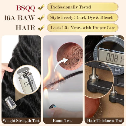 {16A 3Pcs}100% Unprocessed Body Wave Bundles Human Hair