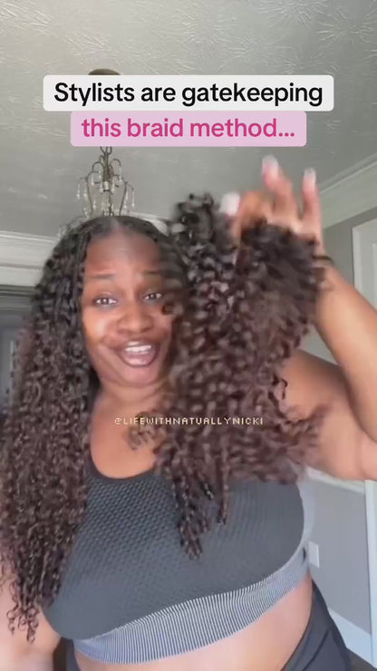 Burmese Curly Remy Human Hair Crochet Knotless Spiral Curl Natural Black