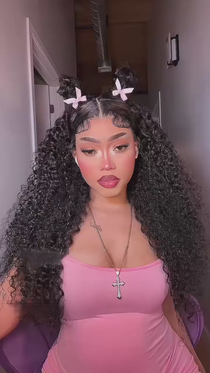 13x4 Water Wave Lace Front Wigs Human Hair